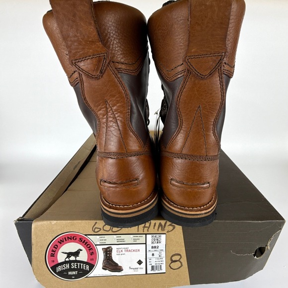 Irish Setter Elk Tracker 882 Men Hunting Boots 600g Insulated Brown Leather 8 E2 - Picture 4 of 16
